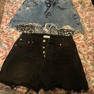 set of 2 Forever 21 denim shorts